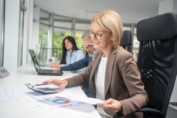 Business people at meeting