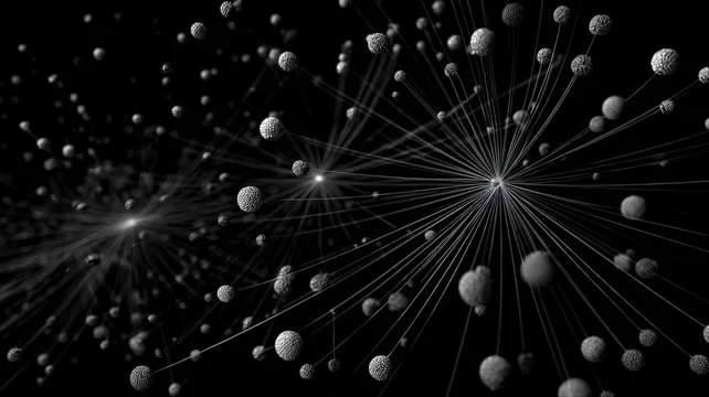 Organic Mycelium Threads Forming Delicate Network