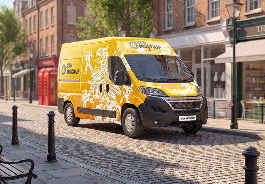 Van Vehicle Mockup