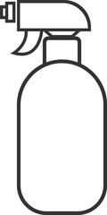 Spray bottle line art vector icon