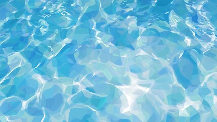 Obraz premium Sunlit pool water abstract ripple effect. AI image