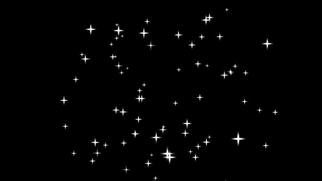 Twinkling stars night sky, Magic FX,Twinkle sparkle stars, Explosion FX short version,glitter, glowing particle burst, energy explosion, Glittering particle trails for video transition or wipe effect