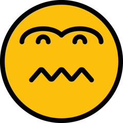 Obraz premium Disgusted Face Emoji 