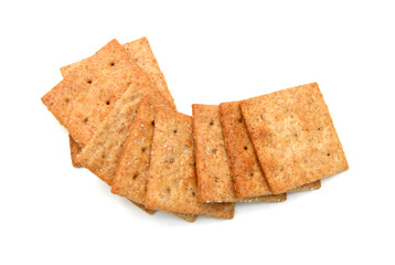 Cracker isolated on white background