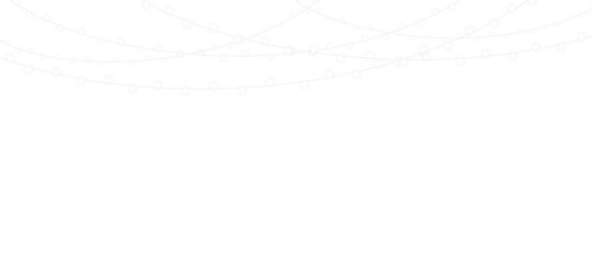 White Christmas garland PNG with twinkling bulbs, gentle shine, sparkling accents, and soft festive motion ideal for winter invitations, celebration promos, and transparent decorative seasonal 