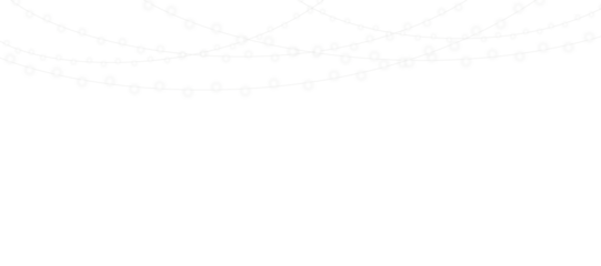 White Christmas garland PNG with twinkling bulbs, gentle shine, sparkling accents, and soft festive motion ideal for winter invitations, celebration promos, and transparent decorative seasonal