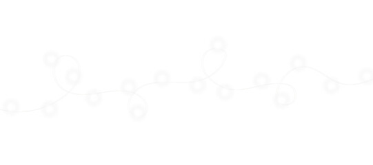 White festive lights PNG featuring bright glowing lamps, decorative sparkle dust, and warm winter radiance ideal for holiday card layouts, party invitations, and Christmas promotional visuals
