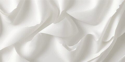 Luxury White Textile Folded Clean Background for Bridal Branding, Perfume Boxes and High-Class Fashion Ads 