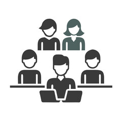 Young people at business meeting