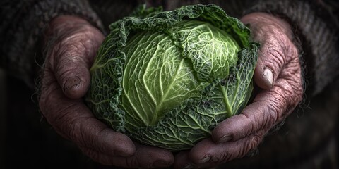 Ripe and ready to eat cabbage .