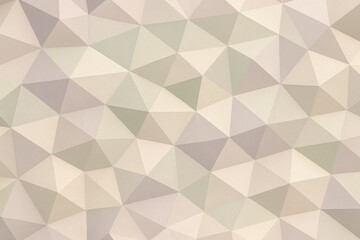 Obraz premium Cream Beige Geometric Low Poly Soft Pattern with Gentle Abstract Polygon Surface Texture