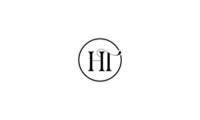 HT initial letters logo or HT monogram logo