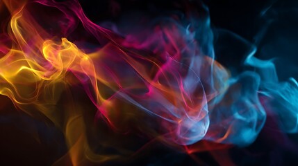 Vibrant Luminous Particles Abstract Flow Background