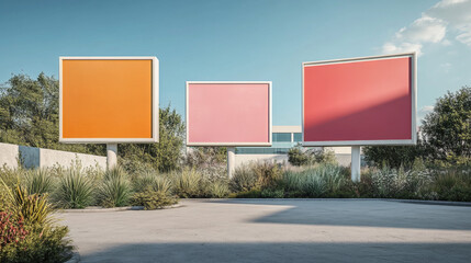 Billboard on the street for advertising
