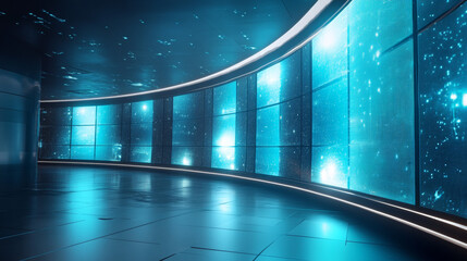 abstract lighting blue background