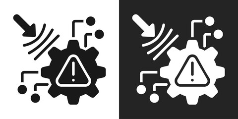 Resilience Icon In Black And White Glyph Style
