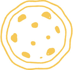 Cookie Outline Simple Circles Outline