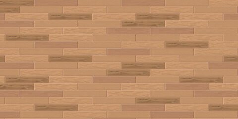 Wooden floor with parallel timber planks in light brown tones featuring realistic wood grain perfect for interior scenes top view graphics and natural plank surface illustration