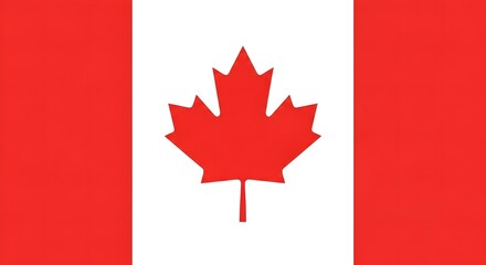 Canada Flag Vector Design and Illustration National Symbol