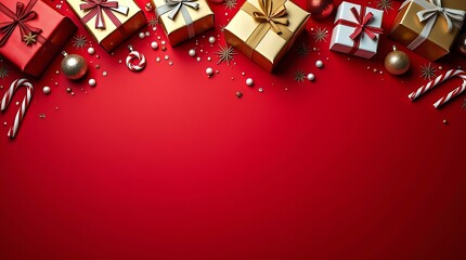 red christmas background with stars