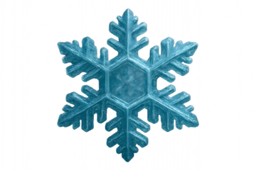 Detailed snowflake with intricate crystalline patterns, captured with sharp clarity to highlight its natural symmetry and delicate winter structure. Perfect for themes related to cold weather, winter 