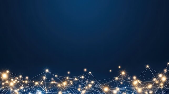 A vibrant smart city illuminated by sunset showcases advanced data structures and a network of connectivity amidst a clear blue sky