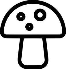 mushroom sign, symbol, vector, art
