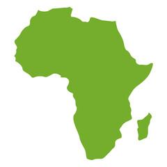 Fototapeta premium Green africa continental map