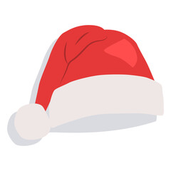 Red santa claus hat drop shadow icon 21