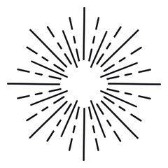 Obraz premium Abstract lined sunshine rays