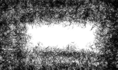 Abstract chaotic pattern with glowing blue and purple swirling lines