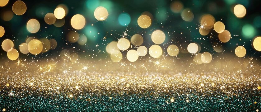 Colorful lights and sparkles create a lively backdrop for celebrations, evoking a sense of joy and excitement for special occasions