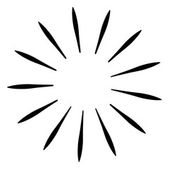 Fototapeta premium Bursting rays icon