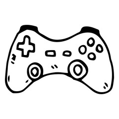 Game controller doodle icon © Vexels