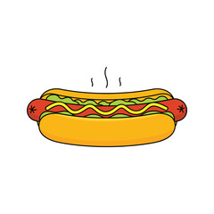 Hot Dogs Stock Vector  Illustration design .eps