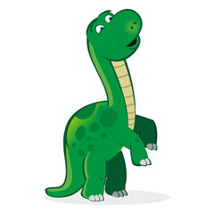 Dino character rearing cartoon