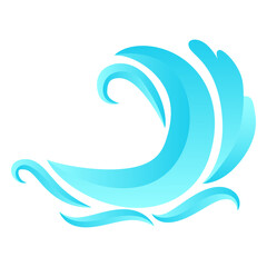 Wave ocean sea water flat