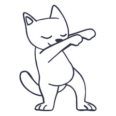 Cat dance dancing stroke