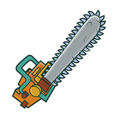 Chain saw gas chainsaw sketch