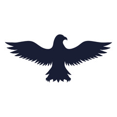 Eagle wing beak silhouette