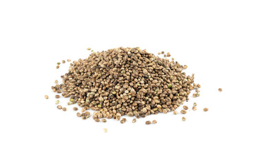 Hemp seeds, cannabis grains, marijuana kernels, oil hempseeds pile