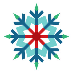snowflake on a white background