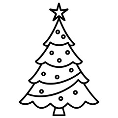 Fototapeta premium set of christmas tree