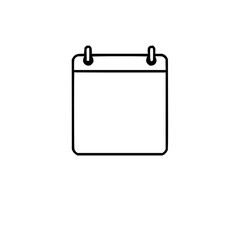 Single Solid Black Calendar Icon: Simple, Flat Des