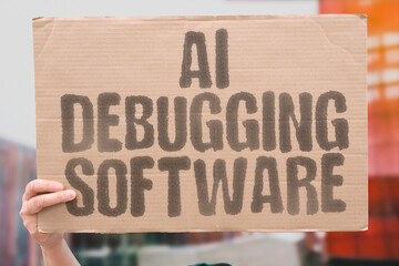 "AI Debugging Software" Programs identify code errors suggesting fixes for developers automatically. DEBUG. CODE. ERROR, FIX. SOFTWARE.