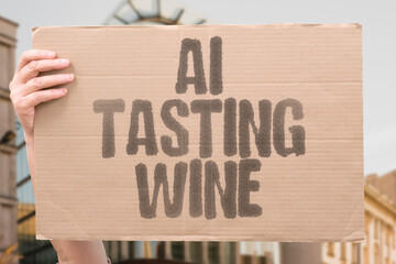 "AI Tasting Wine" Sensors analyze flavors identifying characteristics for quality assessment purposes. TASTE. WINE. FLAVOR. QUALITY. ASSESS.