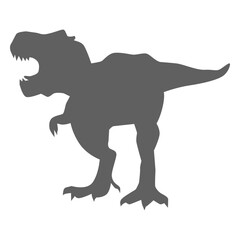 Dinosaur tyrannosaur tail jaws silhouette