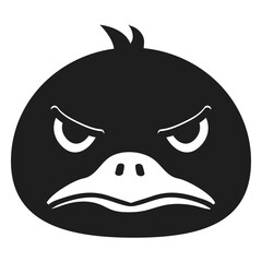 Duck angry muzzle head stroke