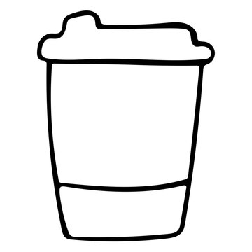 Coffee cup to go stroke