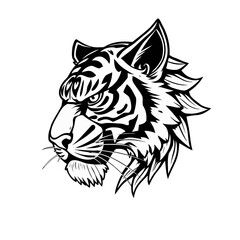 tiger head vector